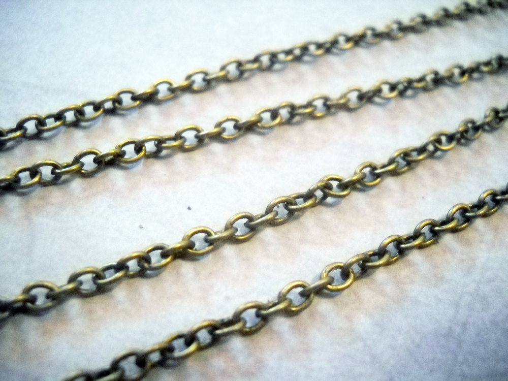 Bronze Chain BULK Chain Cable Chain Bronze Cable Chain Wholesale Chain Unfinished Chain Link Chain Necklace Chain 32ft 4x3