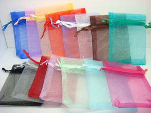 Organza Bags Gift Bags Party Bags Jewelry Bags Gifting Bags Wholesale Organza Bags Assorted Bags 100 pieces 4.75"