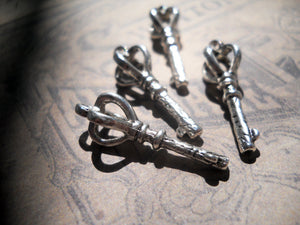 Silver Key Charms Key Pendants Silver Keys Skeleton Keys Bulk Skeleton Keys Wholesale Keys Crown Keys Steampunk Keys Steampunk Key Charms 50