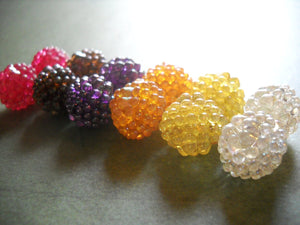 Berry Beads Bumpy Beads Acrylic Beads Assorted Beads Wholesale Beads 14mm Beads Plastic Beads Big Beads Set 10 pieces