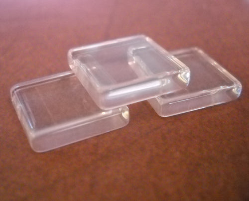 Glass Tile Squares Glass Tile Cabochons Clear Glass Cabochons Square Glass Cabochons 15mm 10 pieces Glass Tiles