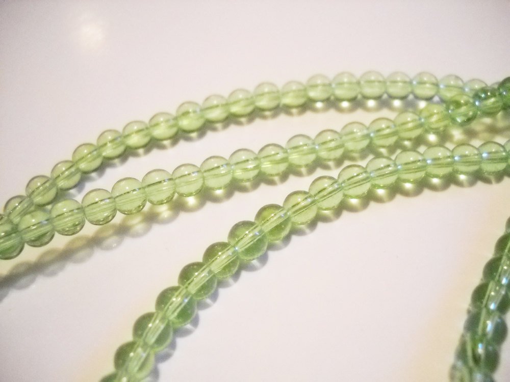 Green Beads 4mm Glass Beads Light Green Beads 4mm Beads BULK Beads Small Beads 100 pieces