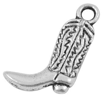 Cowboy Boot Charms-Western Charms-Boot Charms-17mm-300pcs-Wholesale Charms Antiqued Silver Texas PREORDER