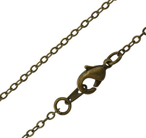 Bulk Chains Bulk Necklaces Wholesale Chains Antiqued Bronze Chains 26 Inch Chains 100 strands PREORDER