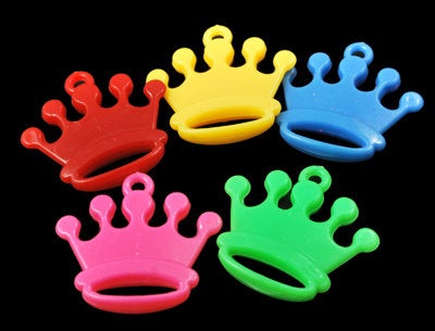 Crown Charms Crown Pendants Assorted Charms Rainbow Charms Acrylic Pendants Acrylic Charms Princess Charms Party Favors BULK Charms 50pcs