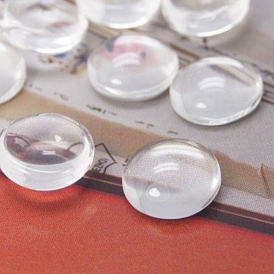 Clear Glass Cabochons Round Cabochons 12mm Glass Cabochons Bulk Cabochons Wholesale Findings Cabochon-50 pieces