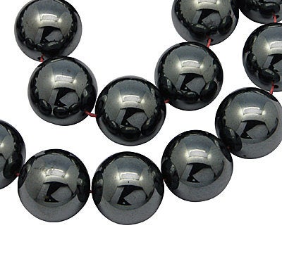 Bulk Beads Hematite Beads Black Beads 8mm Beads 8mm Black Beads Wholesale Beads-10 Strands-530pcs PREORDER