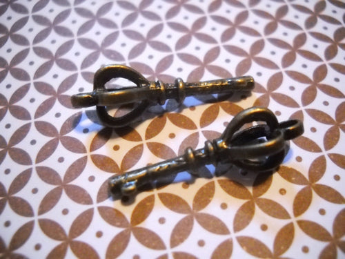 Bulk Skeleton Keys Crown Keys Key Charms Key Pendants Steampunk Keys Antiqued Bronze Keys Wholesale Keys 26mm 500pcs PREORDER