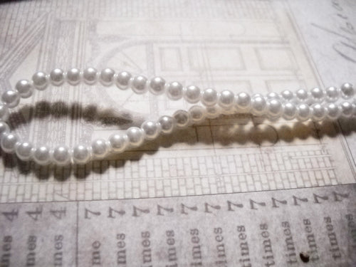 Bulk Beads Wholesale Beads Glass Pearls White Pearls 4mm Beads 4mm Glass Pearls White Pearl Beads 20 Strands PREORDER