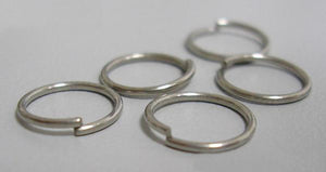 8mm Open Jump Rings Unsoldered Split Rings Bulk Set Antiqued Silver Sold per pkg of 100