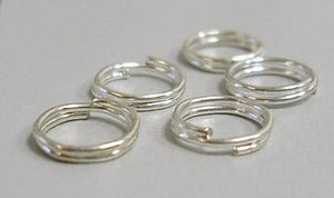 Jump Rings Silver Jump Rings 5mm Jump Rings Split Rings 5mm Double Loop Rings BULK Findings Wholesale Findings 100 pieces