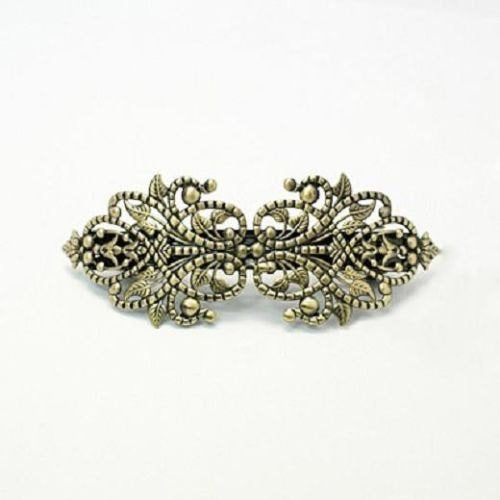 Barrette Blank French Barrette Hair Clip Blank Bronze Barrette Clip Blank Hair Blank Blank Barrette Blank Hair Clip Large Barrette
