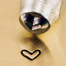 Heart Metal Stamp Impressart Whimsy Heart Steel Metal Punch 3mm Heart Stamp Impressart Tools Steel Stamp Metal Stamping Design Stamp