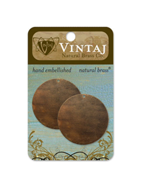 Metal Stamping Blanks Circle Blanks Large Circle Blanks 34mm Vintaj Stamping Blanks Natural Brass Made in USA