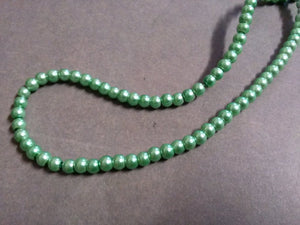 Green Beads 4mm Glass Pearls BULK Beads 4mm Beads Green Pearls Wholesale Beads Glass Beads 216 pieces