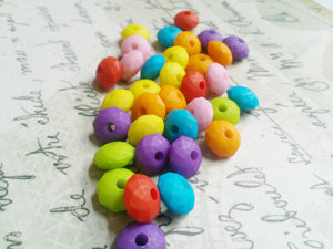 Bulk Beads Wholesale Beads Acrylic Beads Rondelle Beads Assorted Beads 100 pieces Abacus Beads 10x6