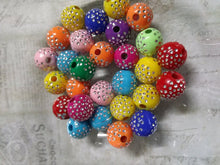 Load image into Gallery viewer, Bulk Beads Wholesale Beads Bling Beads Acrylic Beads Large Lot 100pcs 10mm Beads