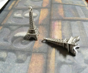 Eiffel Tower Charms Antiqued Silver Charms Pendants Wholesale Charms Paris Charms BULK Charms 100 pieces