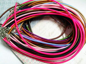 Wholesale Necklaces Necklace Cord Silk Necklace Cord Assorted Colors 18" Each 20 strands