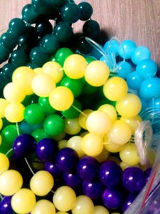 Wholesale Beads Bulk Beads 10mm Glass Beads 10mm Beads Assorted Beads Lot Round Glass Beads Jelly Beads 1600pcs 20 Strands PREORDER