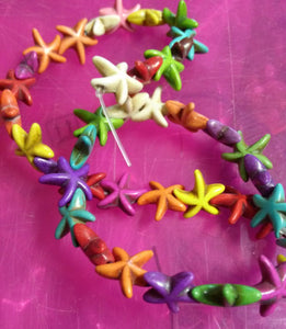 Starfish Beads Assorted Beads Mix Ocean Beads Faux Turquoise Beads Howlite Beads Mixed Bead Strands 20 Strands BULK Beads Wholesale 820pc PR