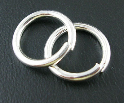 12mm Jump Rings Split Rings Silver Jump Rings Silver Split Rings Thick Jump Rings Findings 1.5mm Thick 25 Pieces