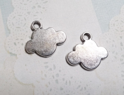 Cloud Charms Cloud Pendants Metal Stamping Blanks Weather Charms Sky Charms Blank Charms Silver Charms Silver Cloud Charms Hand Stamping 4