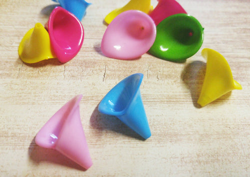 Calla Lily Beads Acrylic Flower Beads Assorted Flower Beads Large Calla Lily Wholesale Beads Acrylic Beads 10 pieces