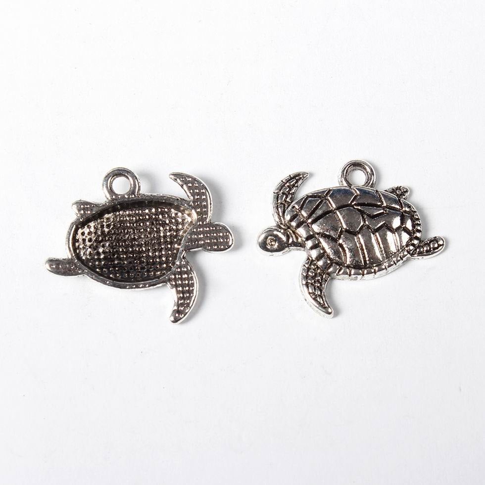 Turtle Charms Turtle Pendants Tortoise Charms Sea Turtle Charms BULK CHARMS Antiqued Silver Ocean Charms Nautical Charms Wholesale 500pc PRE