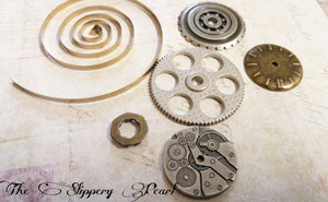 Steampunk Charms Assorted Pendants Gears Clock Face Findings Antiqued Silver Antiqued Bronze Steampunk Supplies