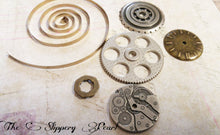 Load image into Gallery viewer, Steampunk Charms Assorted Pendants Gears Clock Face Findings Antiqued Silver Antiqued Bronze Steampunk Supplies PREORDER